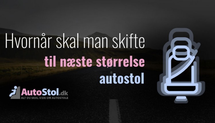Skift autostol størrelse